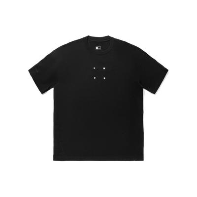 Li Ning Vital Series Solid Color Loose Casual Short Sleeve T-Shirt Unisex Tops Black AHSTB11-5