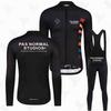 PNS Fleece Cycling Set Long Sleeve Bib Pants Road MTB Winter Outdoor Ride