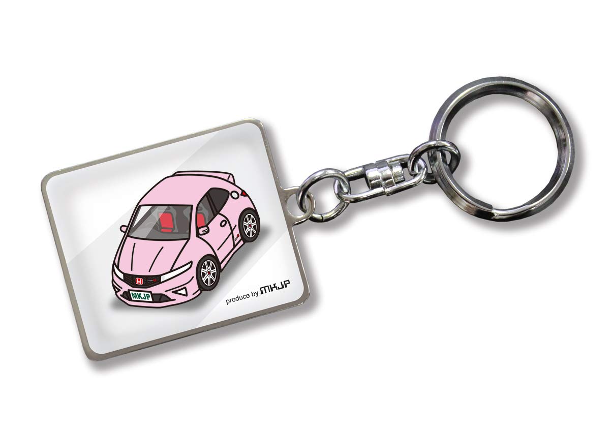 

MKJP Custom Keychain Honda Civic Type R Euro FN2 White Car Pink Base Color розовый