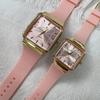 GALAXY square simple gold watch silicone tape watch supply