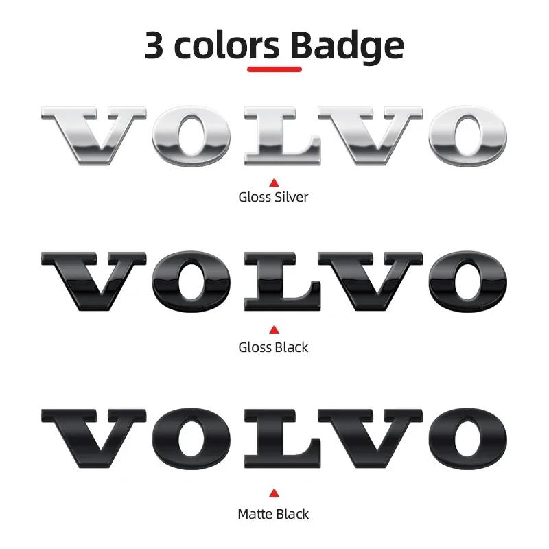 Bjz9 3D ABS Logo Letters Car Rear Trunk Badge Sticker For Volvo Xc60 Xc90 V40 V60 S60 V50 V90 S80 C40 XC40 V70 XC70 C30 C70 T5 T6