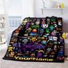 Minecraft 13 Personalized Name Blanket Gift Personalized Blanket Soft Warm Cozy Versatile for Nap Bed Bedding Living Room Ideal for All Seasons