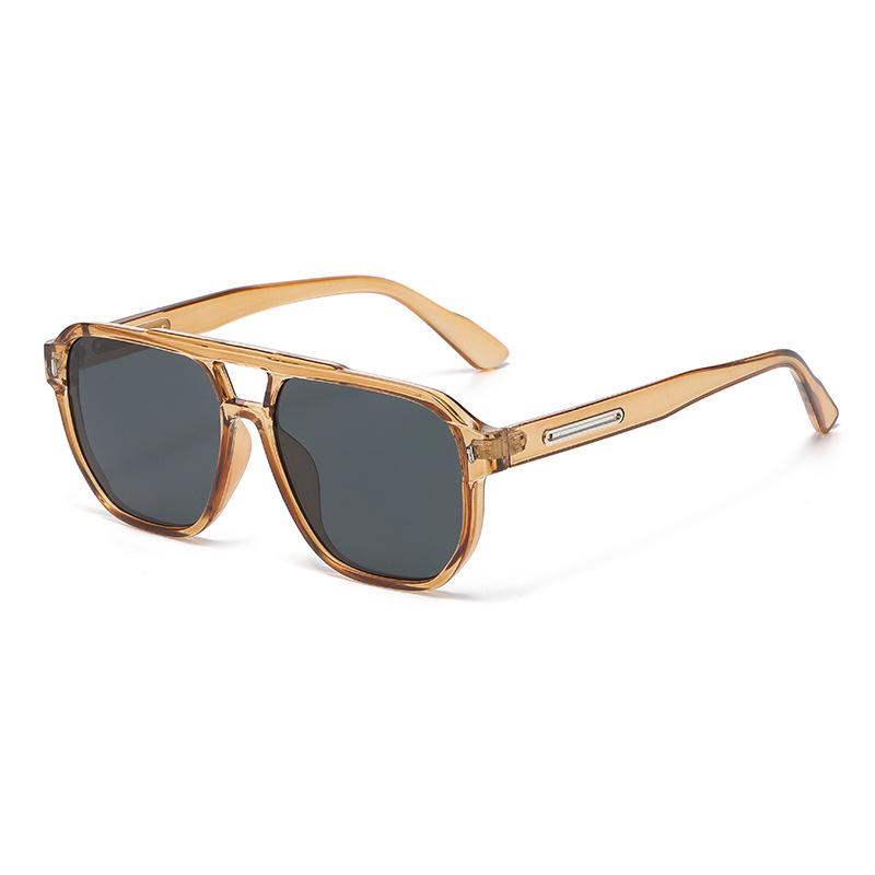 

Simple Square Large Frame Glasses For Both Men And Women, Uv-protective Sunglasses 9026 коричневый