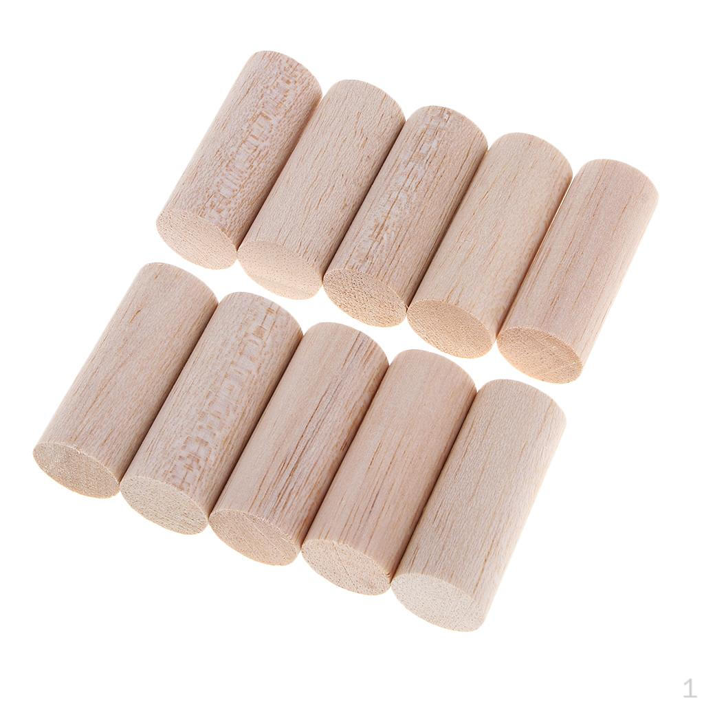 Onafgewerkte Ronde Balsa Hout Stukjes Staven voor Kinderen Kinderen DIY Kerstversiering Handgemaakte Speelgoed Knutselen