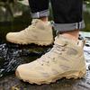 High-top Men's Hiking Shoes Plus Size 39-48 Breathable Casual Trainers Anti-slip Outdoor Sneakers for Trekking Camping