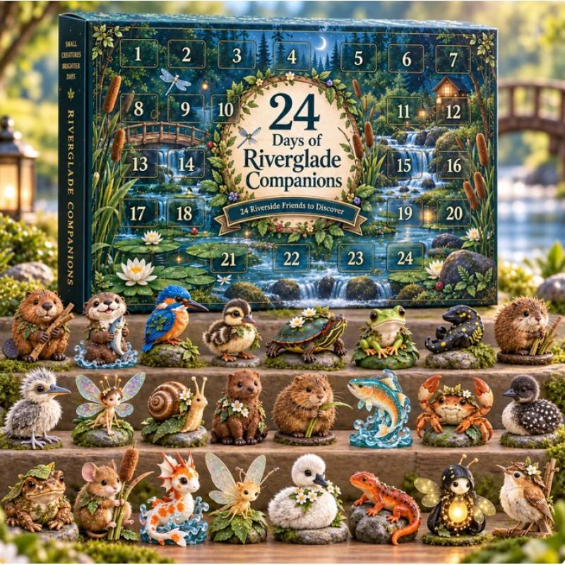 2026 Magic Animal Advent Calendar Acrylic Blind Box Collectible Ornament Christmas Gift