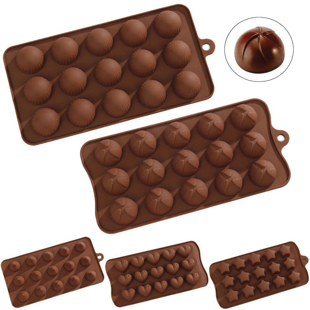 Handmade Design Silicone Chocolate Mold Non-Stick Surface Pudding Mold  Dessert Baking