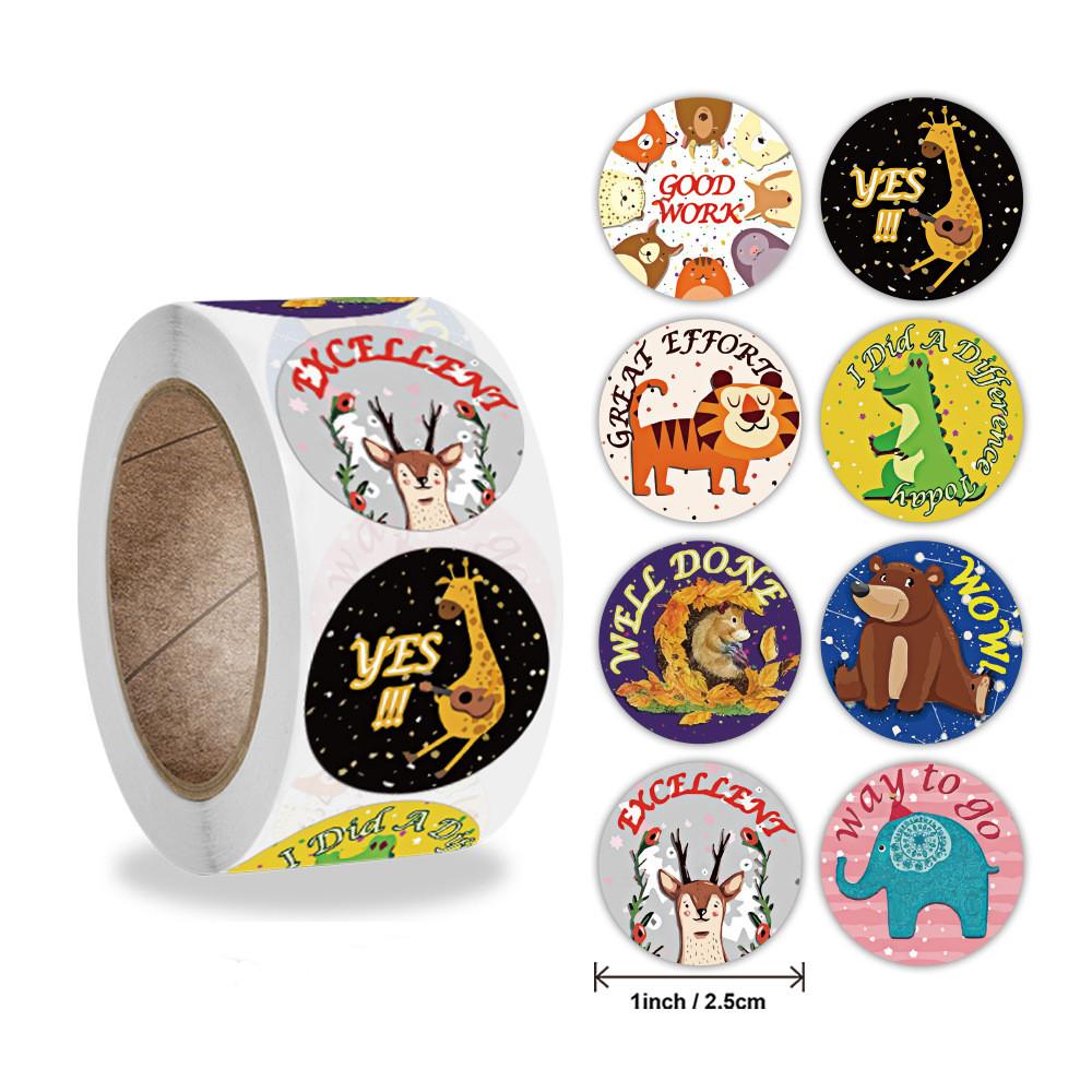500Pcs Easter Stickers Self Adhesive Paper Sticker Happy Easter Party Gift Package Envelope Seal Decoration Cake Baking Labels
