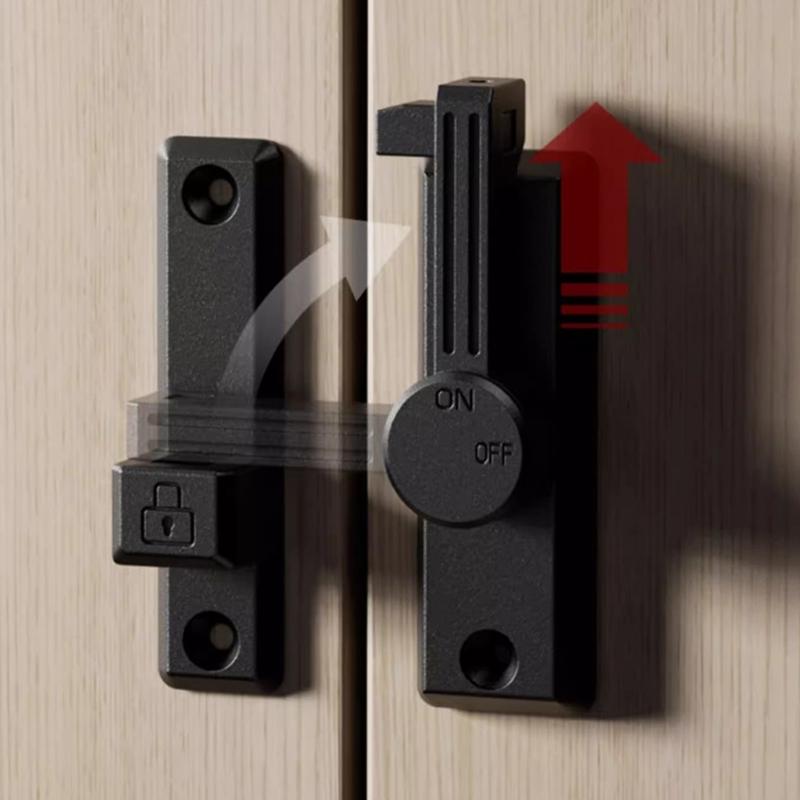 Easy Installion Designs 90/180 Degree Door Latches Lock for Extra Privacy In Hotel Offices Supplies and Garages Use