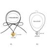 Chunky-Heart Choker Necklace Big Heart Pendant Tie-up Choker Necklace Adjustable Chain for Women Teen Girls Y2K Jewelry