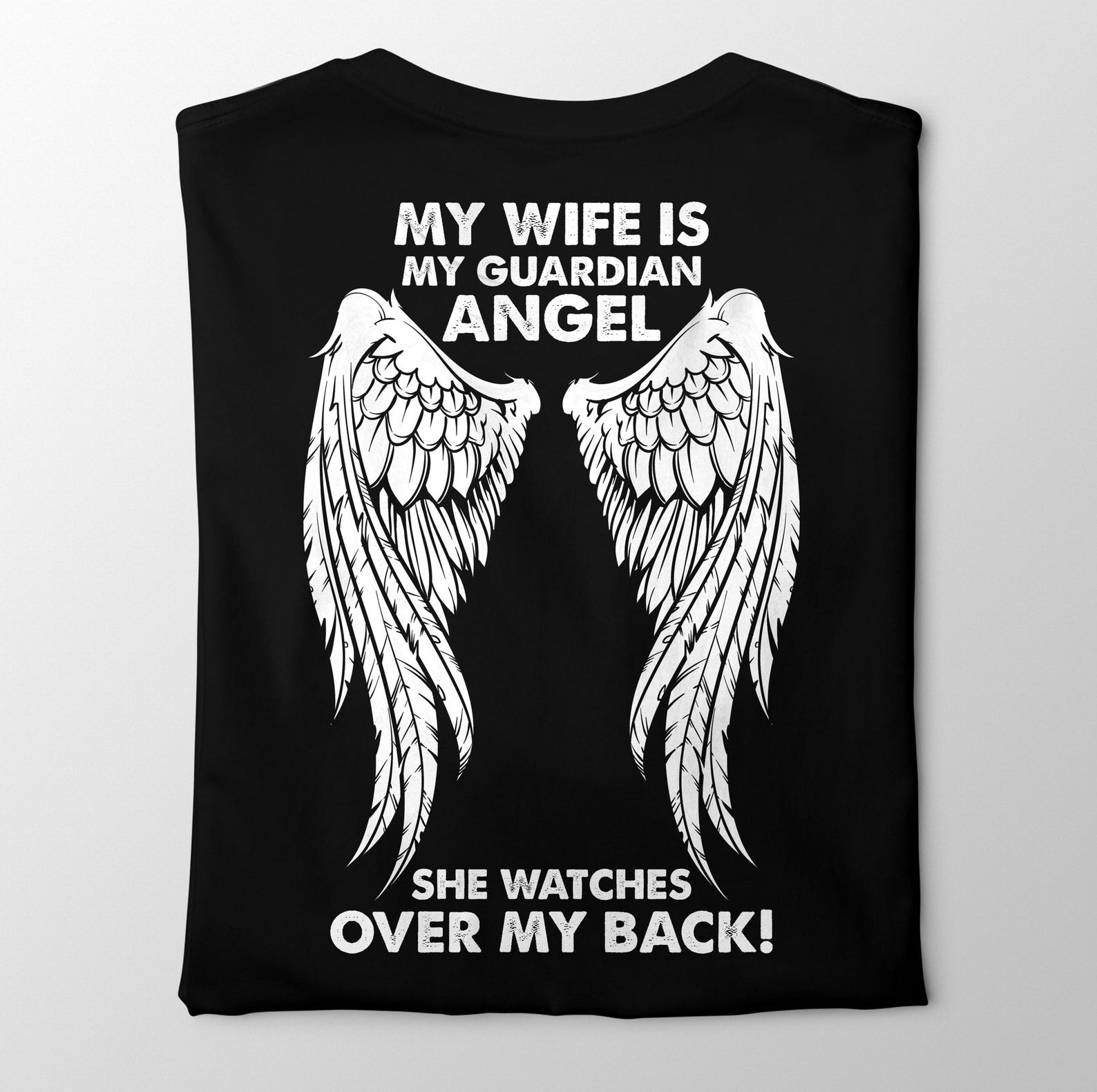 Wife Guardian Angel Memorial Shirt: Comforting Grief Gift S