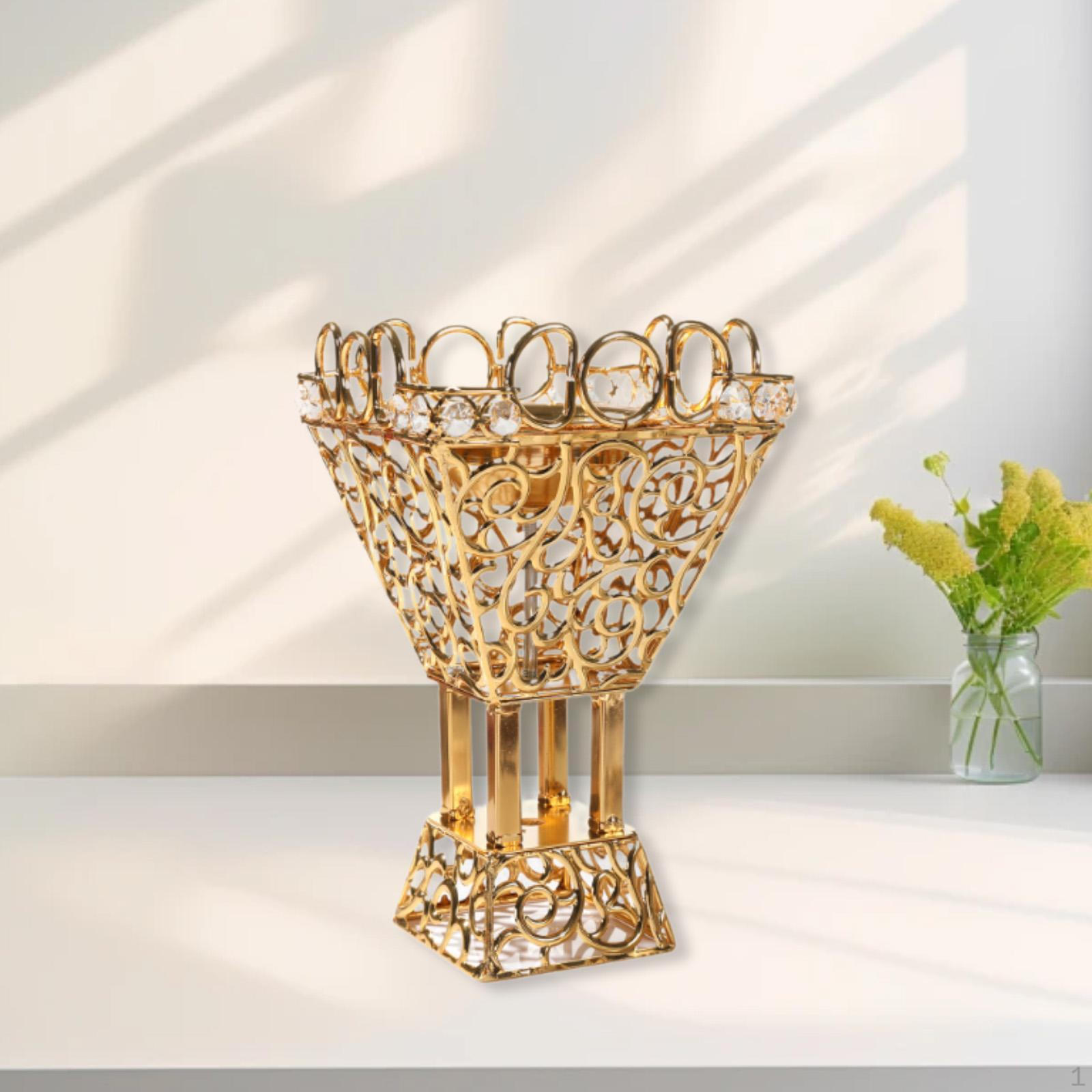 Металлический благовонный горшок Портативный Фестивальный Подарок Кадильница Украшение Традиционная Арабская Подставка для