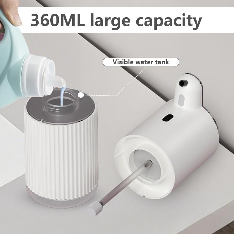 360ML Touchless Countertop Or  Wall-Mounted 6-Gears Adjustable Foam/Gels Infrared Induction Automatic Smart Sense Soap Dispenser