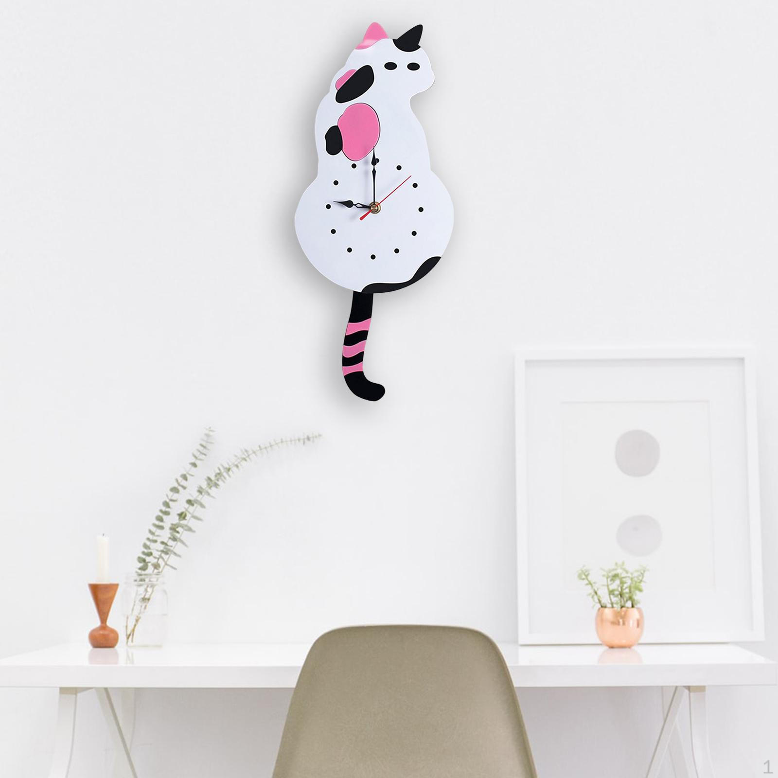 

Акриловые настенные часы с маятником, бесшумные часы для гостиной, спальни, кухни, ванной комнаты, домашнего декора Multicolor