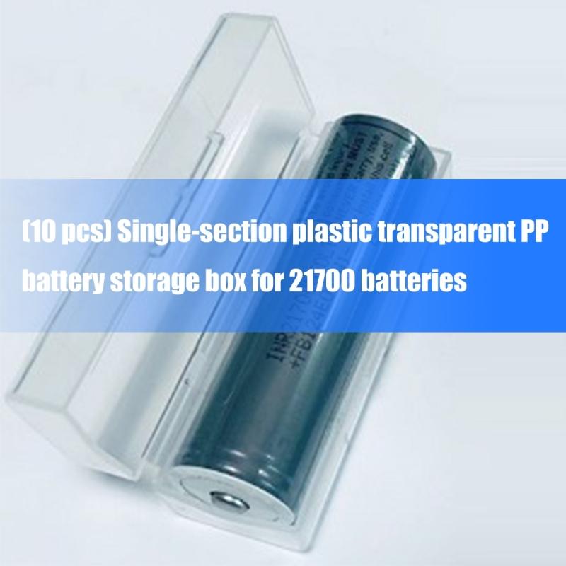 Lightweight Transparent PP Battery Box For 21700Cells Case Easy Carry In Backpack Waterproof And Dustproof Protections