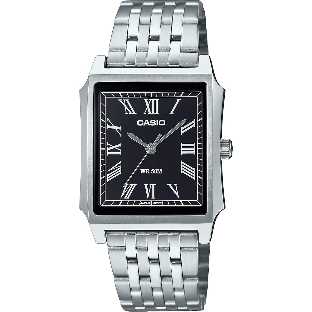 Casio Collection MTP-B190D-1BVEF Men s Silver Watch Stainless Steel Water Resistant Analog