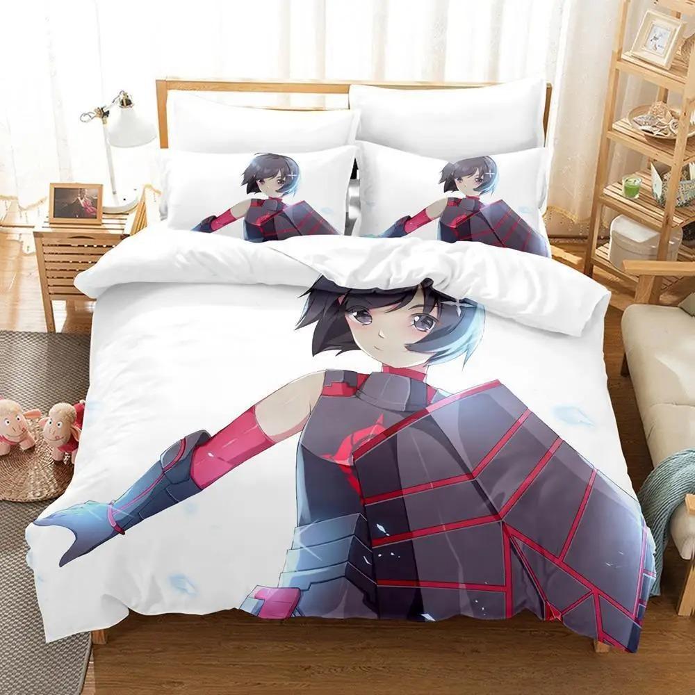 Anime BOFURI I Don’t Want To Get Hurt, So I’ll Max Out My Defense Bedding Set Single Twin Full Queen King Size Bed Set Adult Kid
