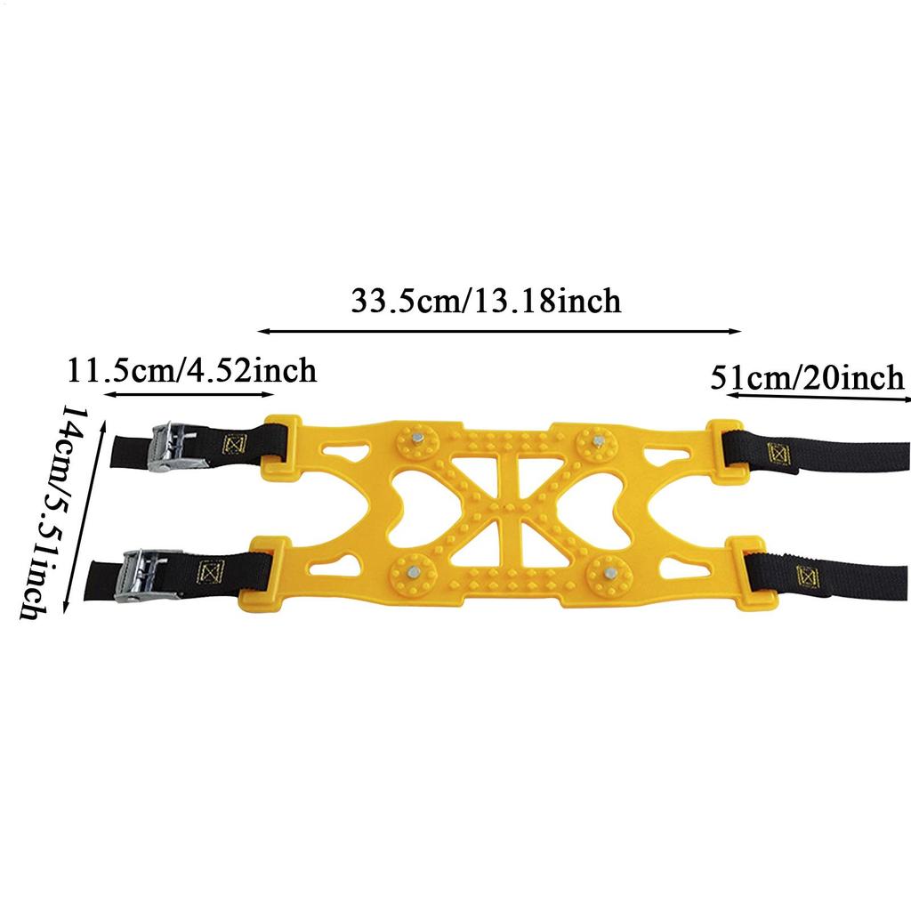 Tire Snow Chains Vehicle Tire Snow Chains Anti-Skid Cold Weather Vehicle Driving Safety Equipment For Outdoor Commuting Rock