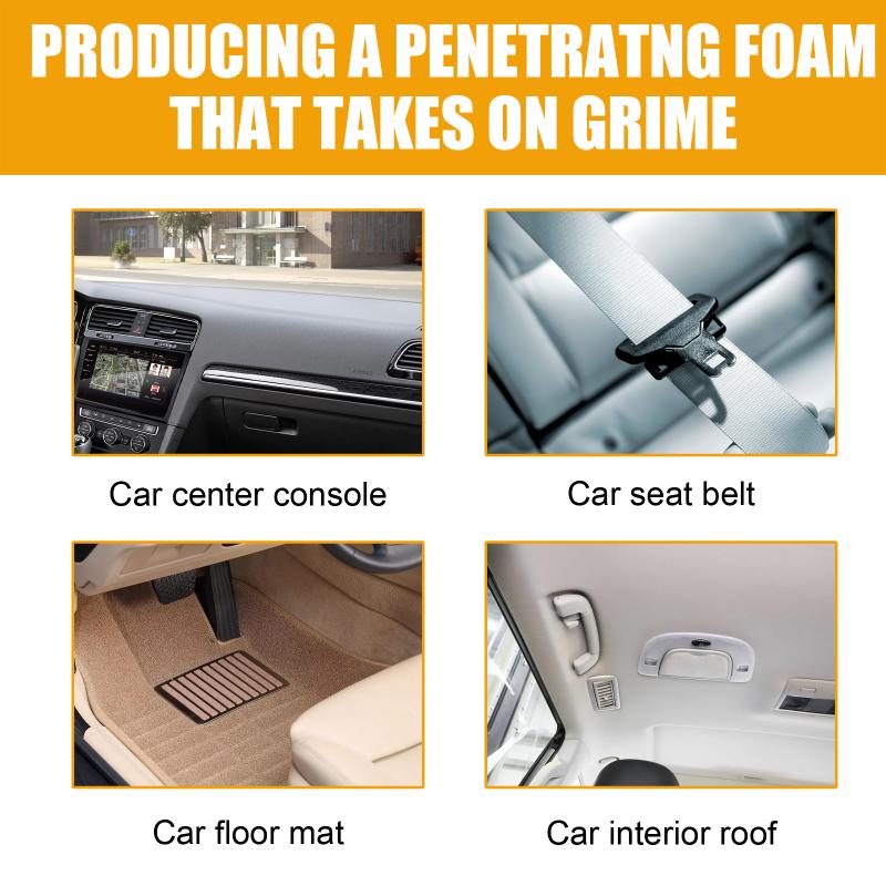 Professional Car Interior Foam Cleaner for Upholstery Penetrates Deep into Fabric Seats Removes Stains and Restores Freshness