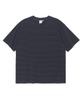 RAYFIKERS Striped Small Embroidered Crop Short Sleeve Mq2Tu277_Charcoal