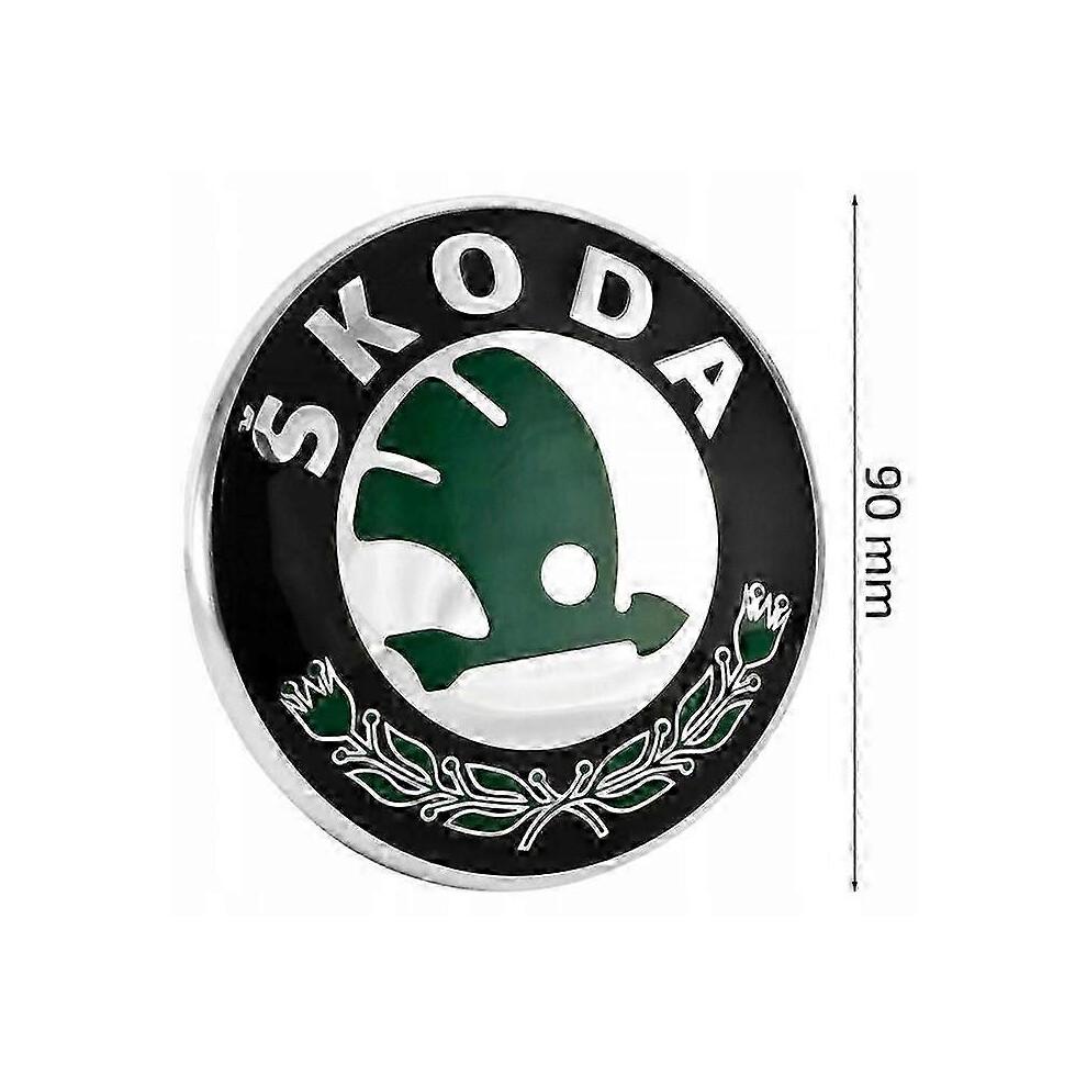 2pcs Emblem Skoda Fabia on the Front 90mm+Back 80mm