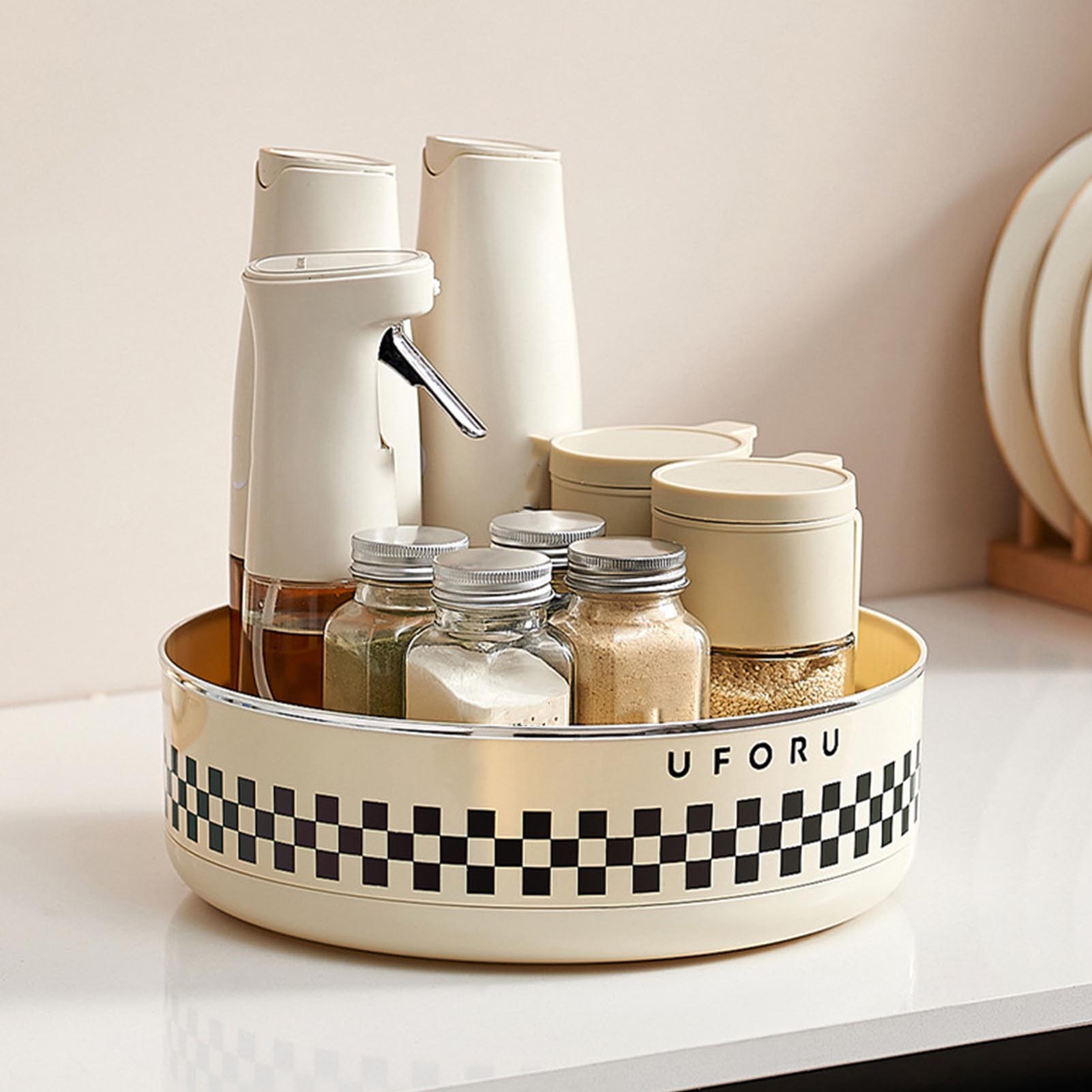 

Кухонный вращающийся органайзер Домашний настольный многофункциональный органайзер для специй и косметики Вращающийся органайзер Буквы