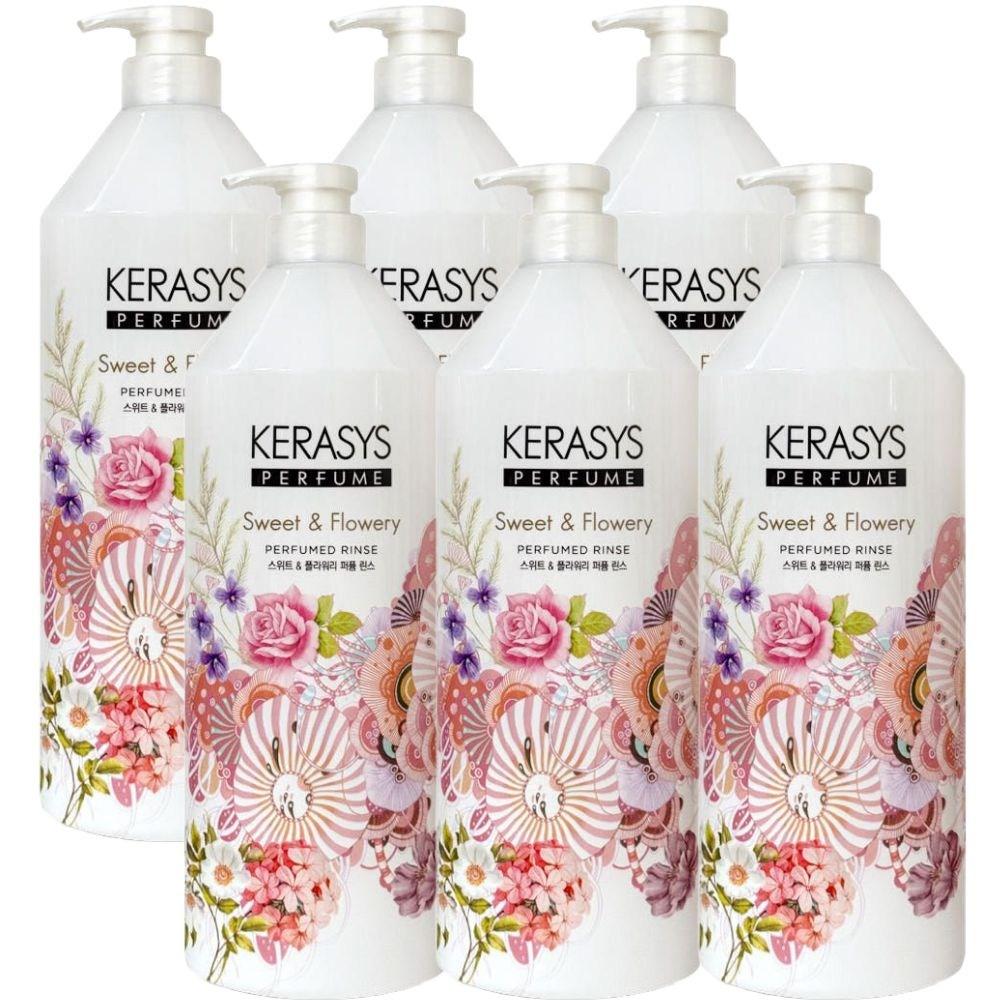 Kerasis Perfume Rinse Sweet & Flowery 1L 6 pcs
