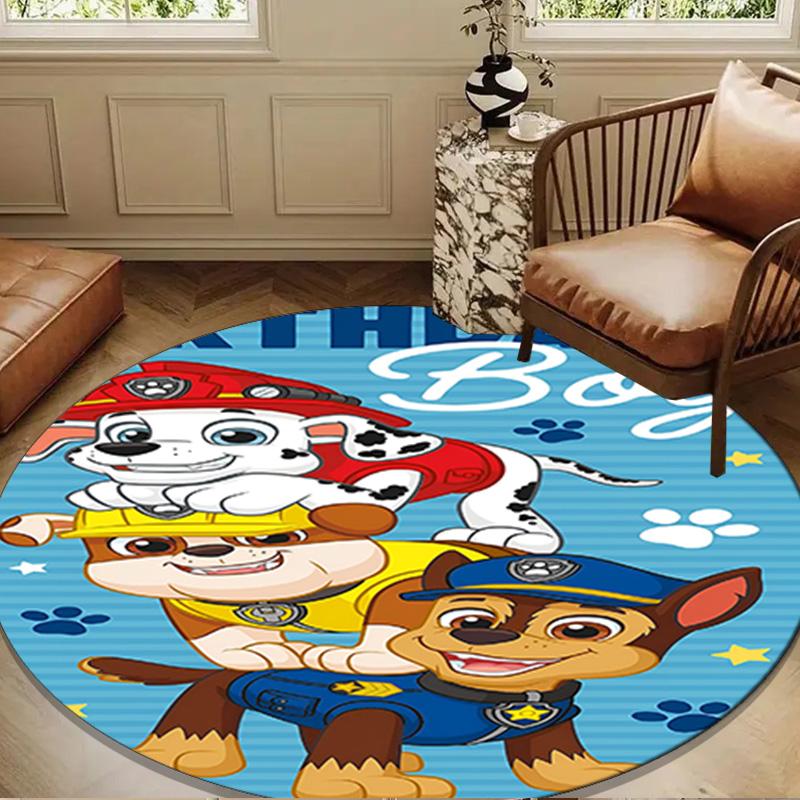 Paw Patrol: Heroic Rescue Round Mat Home Decor, Chair Rug For livingroom,Bedroom, Doormat Home Decor Birthday Gift Christmas Gifts