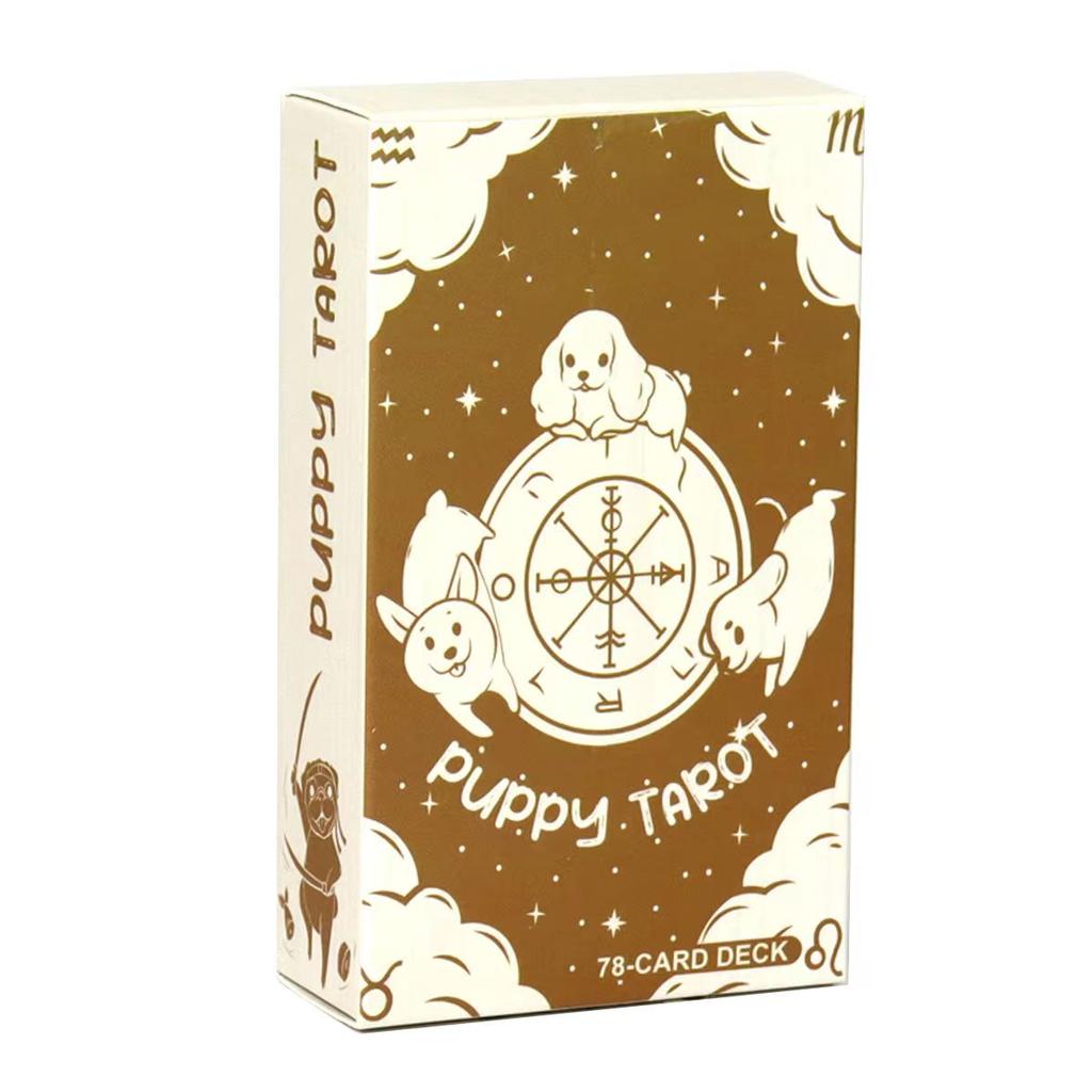 10.3*6cm Puppy Tarot Deck 78 Cute Tarot Cards for Beginners Rider-waite Tarot System Pocket Size Dog Themed Tarot