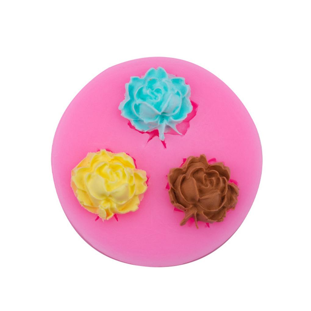 Silicone Mold Flower Wedding Party Festival Holiday Home Cafe Cake Pudding Homemade Fondant Dessert Decorating Mould