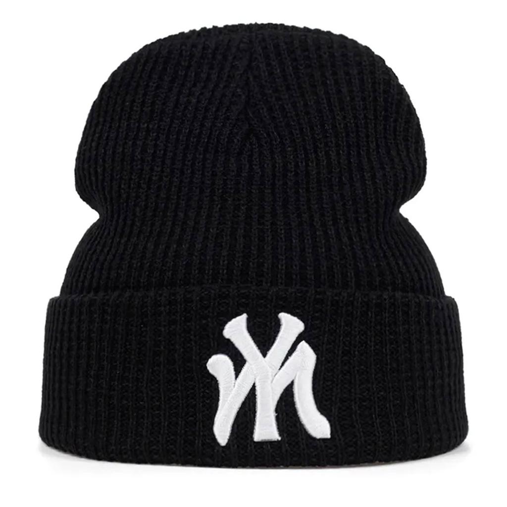 Unisex Letter Embroidery Knitted Hat Cycling Warm Beanies Caps Spring Autumn Outdoor Sport Travel for Women Men