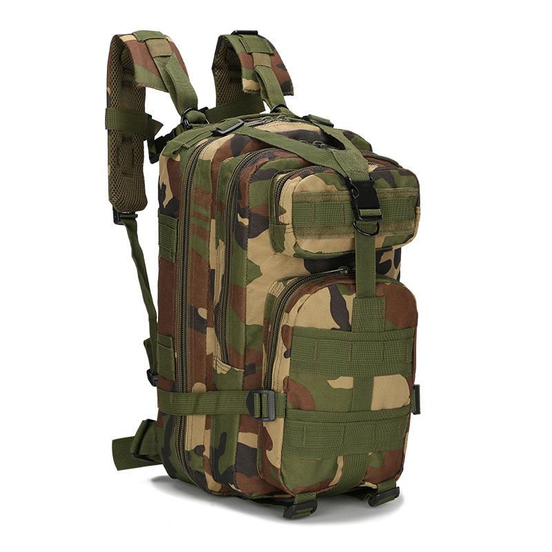 

30L Tactical Military Fan Backpack - Waterproof Camouflage, Oxford Fabric, Outdoor Sports & Mountaineering Bag Jungle Digital
