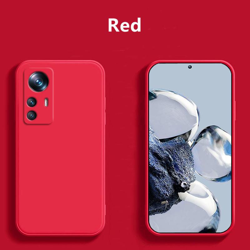 

For Xiaomi 12T Pro Case For Case for Xiaomi 12T Pro Cover Soft TPU phone protective case Liquid shell Case For Xiaomi 12T Pro 5G Xiaomi 12T Pro красный