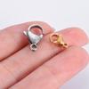 20pcs Grade A Stainless Steel Lobster Clasps Claw Clasps for Bracelet Necklace Jewelry Making Findings 9mm-15mm