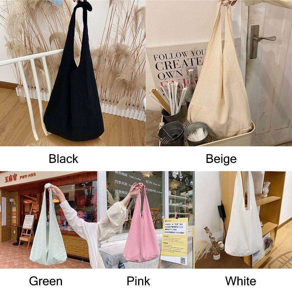 Creative Multicolor Tote Bag Solid Color Large Capacity Underarm Bag Commutting Daily Shoulder Bag Go To School