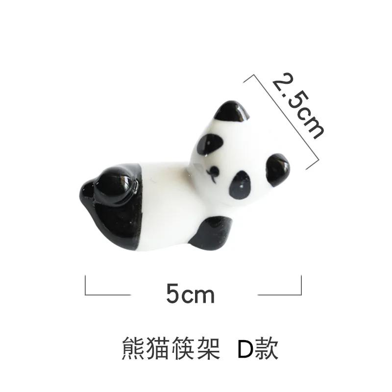 Mode Keramik Essstäbchen Cartoon Halter Ständer Panda Essstäbchenhalter Matte Essstäbchen Pflege Mode Küchengeschirr Werkzeuge