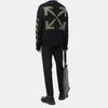 OFF WHITE FW21 Sweater Loose Fit Men's Black OMHE088F21KNI0011055