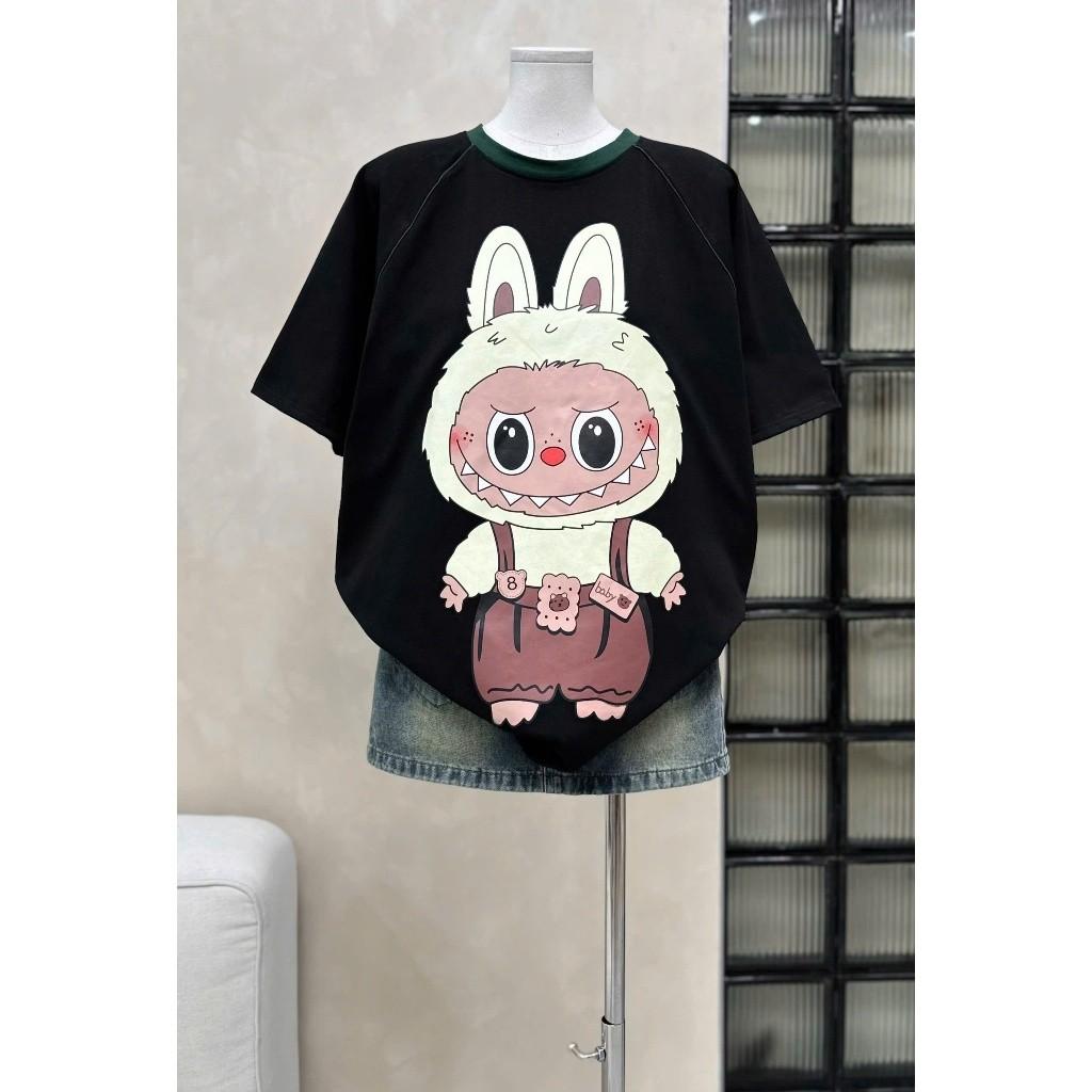 

Women s loose-fitting printed T-shirt, casual and versatile top, fashionable and versatile, classic retro, street style. XXS