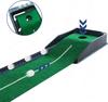 Cross-Border Hot Sale Indoor Golf Putting Mat, Auto Ball Return Practice Set with Putter, Training Kit