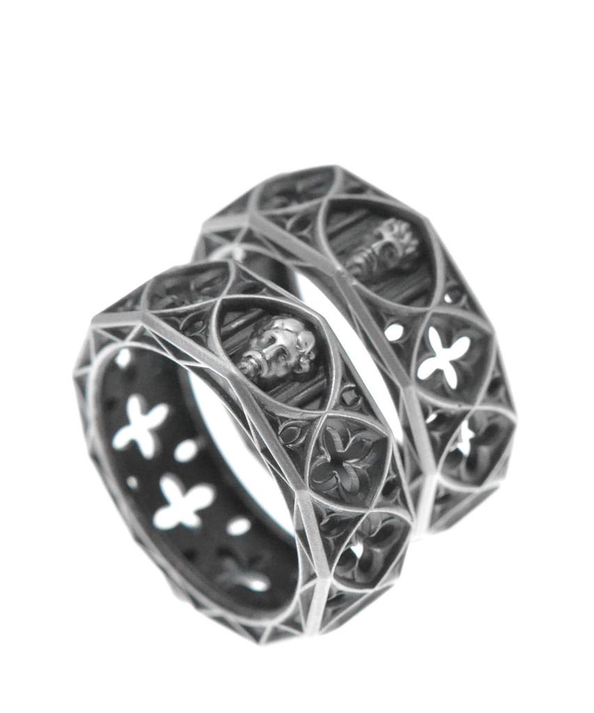Vivus Jesus Busto Antique Silver Ring