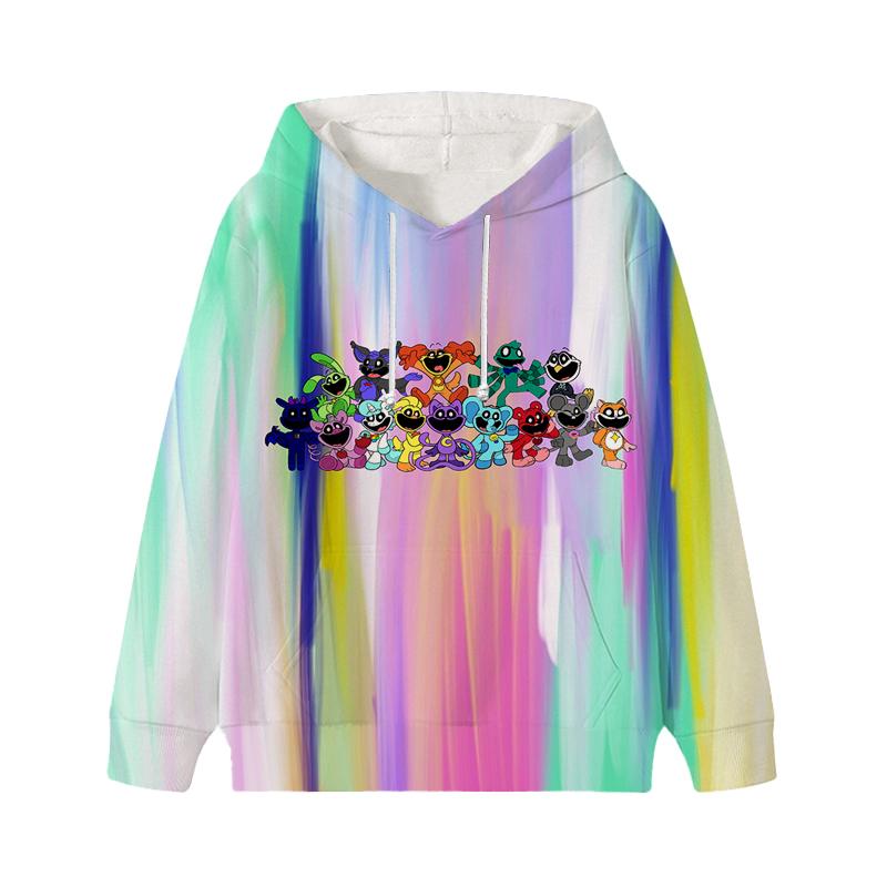 

Дитячі толстовки Smiling Critters Catnap Dogday для хлопчиків і дівчаток, мультяшні аніме світшоти, топи, дитячі повсякденні пуловери, верхній одяг, судадера 140 дубильна кора