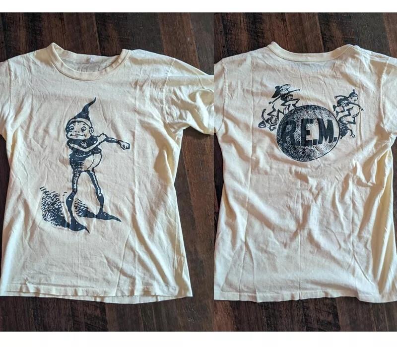 

R.E.M. Tshirt Reprint 1982 2 sided classic style T shirt Unisex S5XL Unisex T-Shirt XXXXL