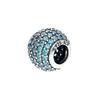 Pandora Pavé zirconia 925 silver charm teal 791051MCZ