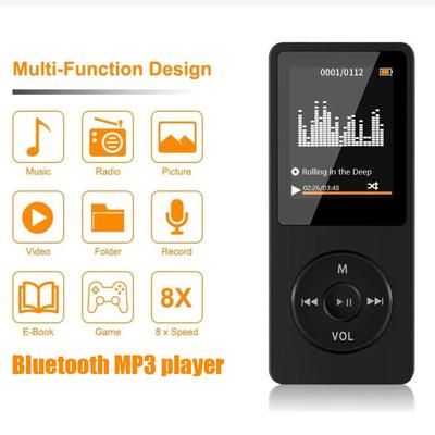 Kompatybilny z Bluetooth odtwarzacz muzyki Mp3 Przenośne radio Mp4 Fm Zewnętrzny ultra-cienki studencki długopis do nagrywania Mp3