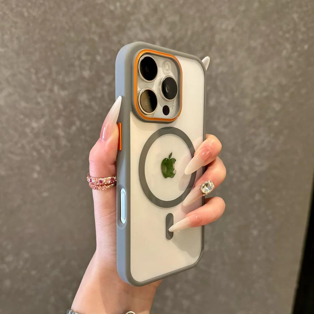 Ring Armagestible Magnetische Saugkraft für IPhone 17 Neue Handyhülle Kontrastierende Linse Apple 16 ProMax Transparente Schutzhülle