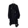 COMMEdesGARCONS HOMME PLUS PL-J045 23AW Faux Fur Cut-out Long Jacket Jacket M blackUsed