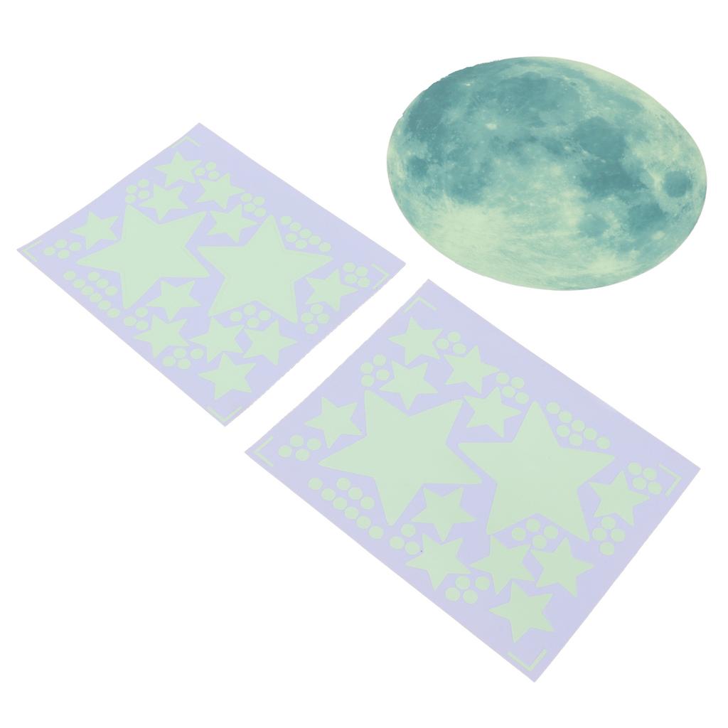 Planet Star Wall Stickers Luminous Wall Decals for Kids Room Baby Nursery Home Decoration