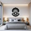 Metal Seashell Wall Art Pearl Oyster Beach House Decor Coastal Ocean Metal Wall Art Sign Sea Lover Gift