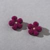 Fashion Style Fresh Flower Fashion Temperament S925 Silver Needle Stud Earrings Niche Design High-End Earrings