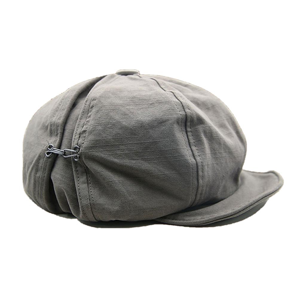Dark Beret Cabbie Hat Oversized Painter Hat Beret Baker Boy Hat for Street Strolling Dark Fashion Hat Props